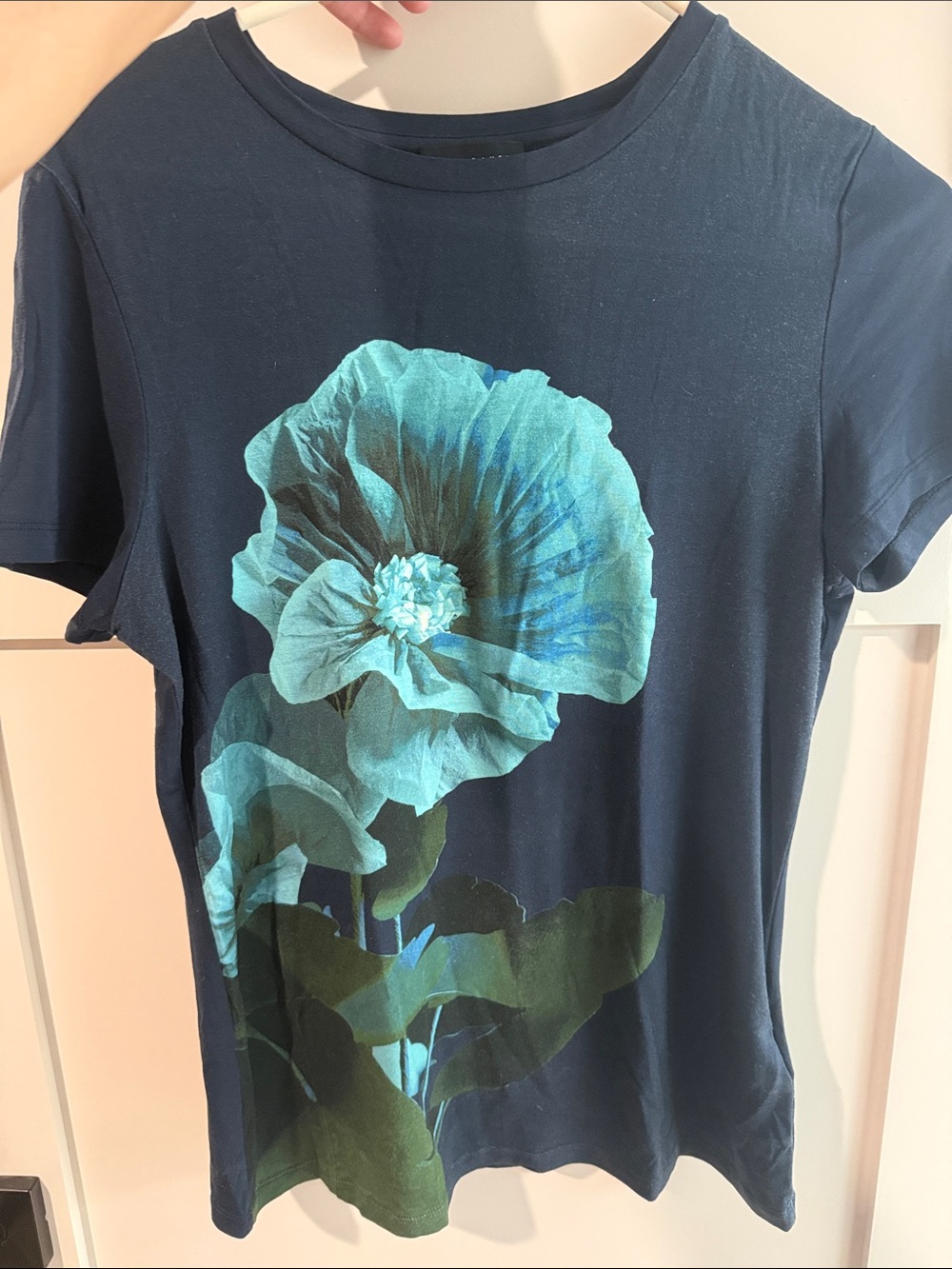 Ted Baker Dark Blue Tee with Aqua Accents